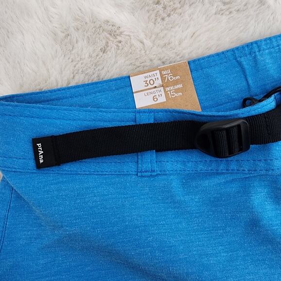 NEW Prana Men's Rock Shock Boardshorts Tide Pool Blue Size 30 - Picture 3 of 11